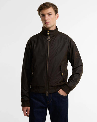 Barbour International Giacca cerata da uomo Steve McQueen olive