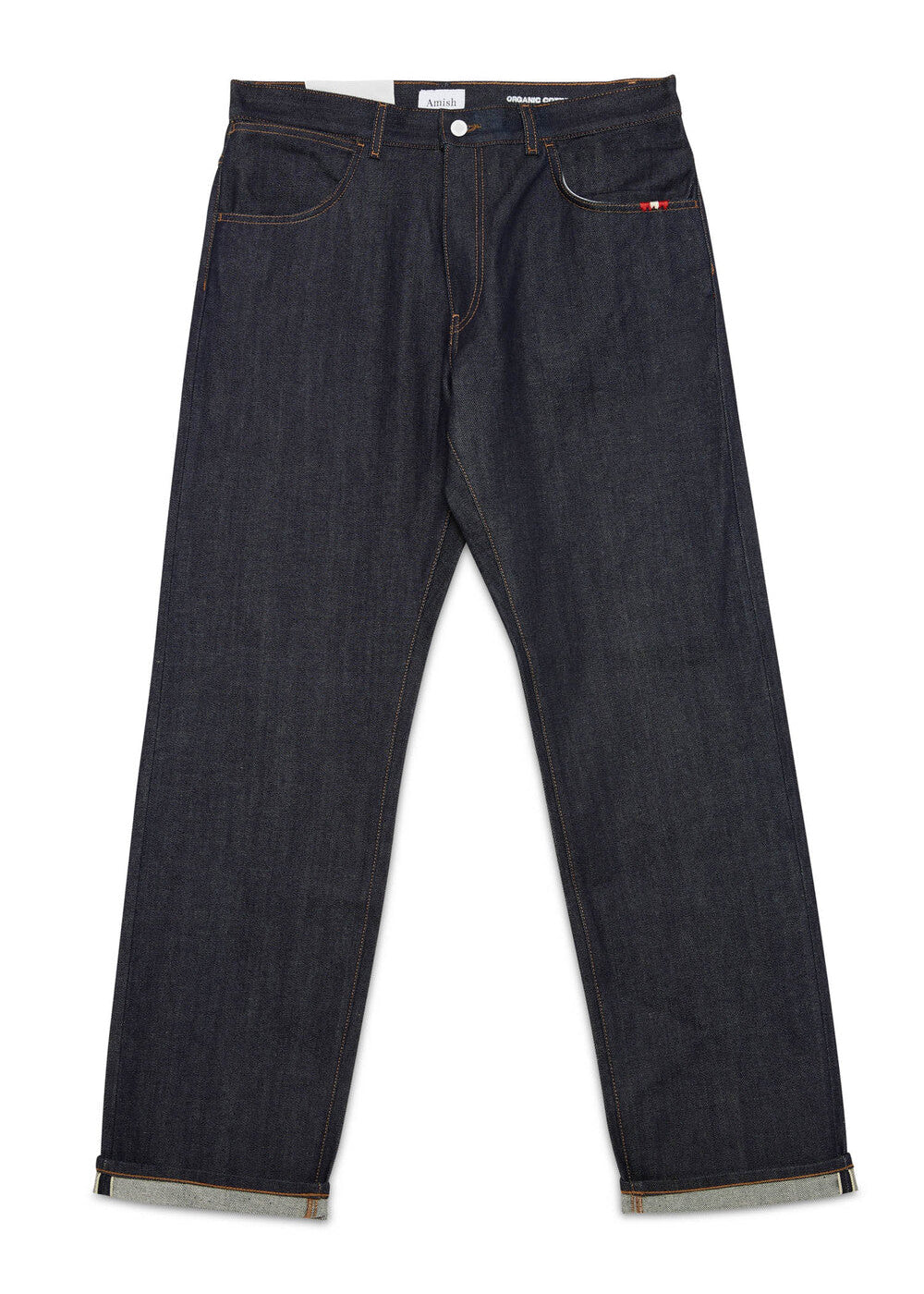 Amish Jeans Uomo Loose Fit James lavaggio scuro