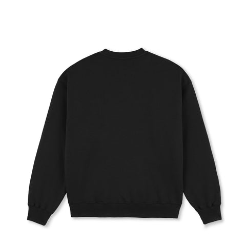 Polar Skate Men's Crewneck Sweatshirt Surf Logo Dave Black