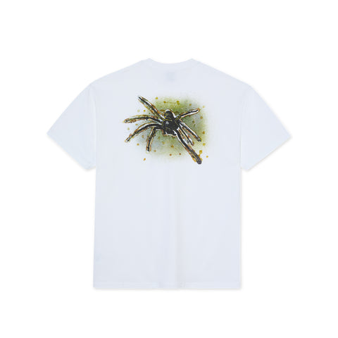 Polar Skate T-Shirt da uomo manica corta Green Spider tee bianca