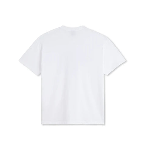 Polar Skate T-Shirt manica corta da uomo Pink Dress bianca