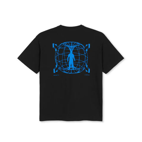 Polar Skate T-Shirt da uomo manica corta Magnet nera