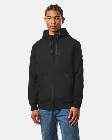 Weekend Offender Felpa con zip e cappuccio da uomo Winton nera