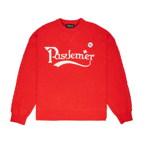 Pas De Mer Maglione da uomo Pub rosso