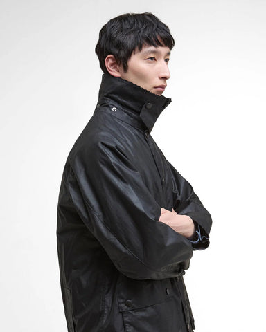 Barbour Giacca cerata da uomo OS Bedale nera