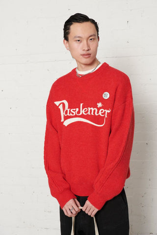 Pas De Mer Maglione da uomo Pub rosso