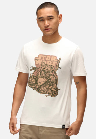 ReCovered T-Shirt da uomo manica corta Star war ewok chest