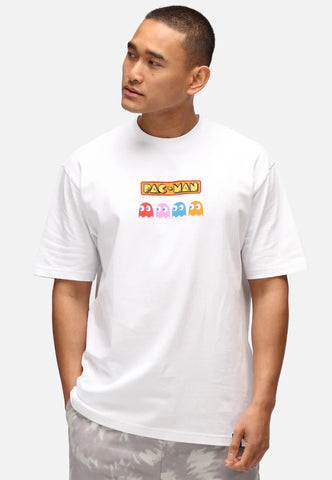 ReCovered Pac Man White Short Sleeve Men's T-Shirt