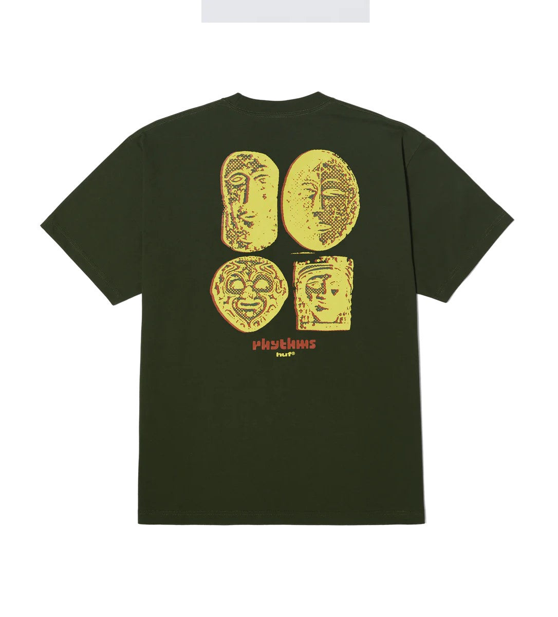 Huf T-Shirt da uomo manica corta Rhythms Verde