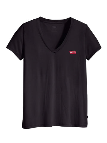 Levi's T-Shirt Donna Perfect V-Neck Nera