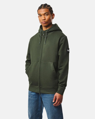 Weekend Offender Felpa con zip e cappuccio Winton verde