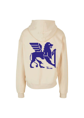 Wasabi Felpa da uomo con cappuccio Bit beige