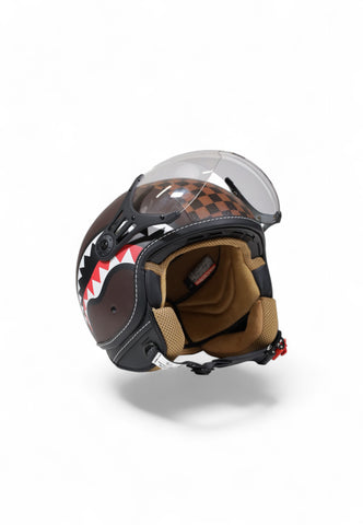 Sprayground Casco unisex Sharks In Paris marrone