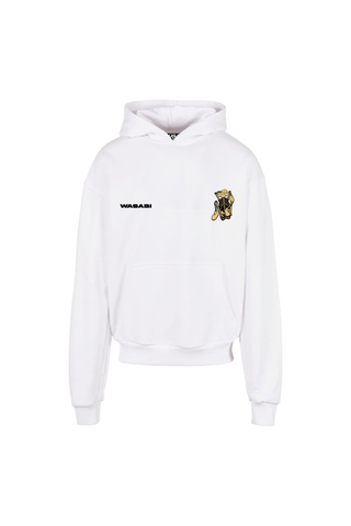 Wasabi Felpa da uomo con cappuccio Skeleton Kaws bianca