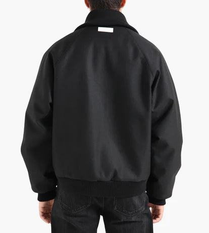 New Amsterdam Giacca bomber da uomo Wool nero