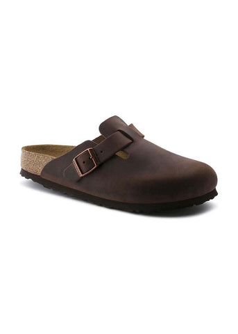 Birkenstock Unisex Boston SFB brown sandal