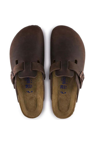 Birkenstock Unisex Boston SFB brown sandal