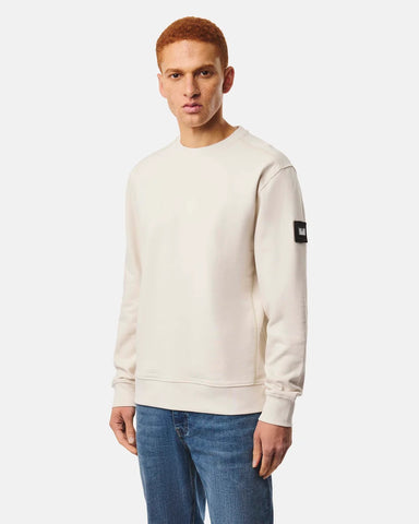 Weekend Offender Felpa girocollo da uomo Thunder panna