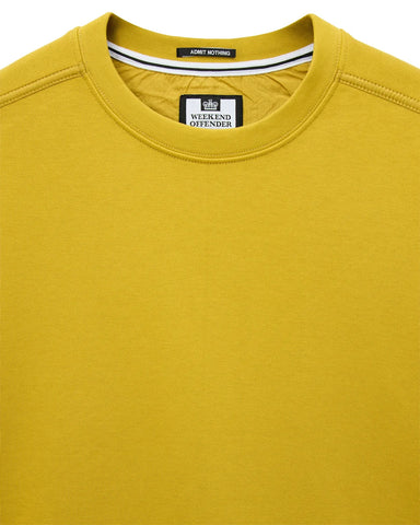 Weekend Offender Felpa girocollo da uomo Thunder gialla