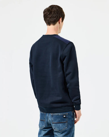 Blaues Herren-Sweatshirt mit Rundhalsausschnitt von Weekend Offender Bomb