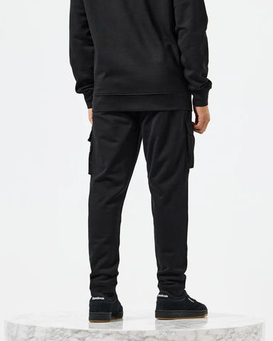 Weekend Offender Lippi Black Pocketed Fleece Trousers