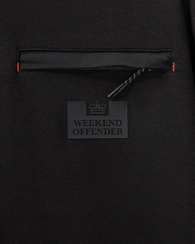 Weekend Offender Paraiso Herren-Sweatshirt mit Rundhalsausschnitt in Schwarz