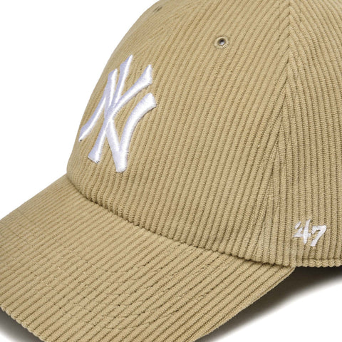 '47 Brand Unisex NY Yankees Beige Samtkappe