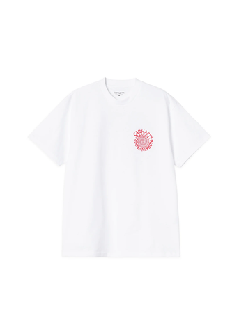 Carhartt WIP Herren T-Shirt Kurzarm Spirals Weiß