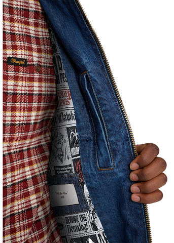 Wrangler Men's Denim Jacket Collab x Stranger Things Will