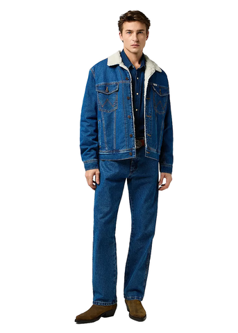 Wrangler Men's Classic Sherpa-Lined Denim Jacket