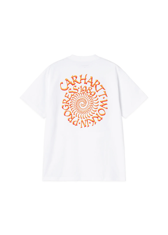 Carhartt WIP Herren T-Shirt Kurzarm Spirals Weiß