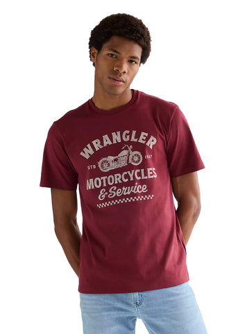Wrangler Men's Short Sleeve Regular Americana T-Shirt
