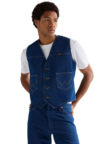 Wrangler Men's Cowboy Cut Denim Vest