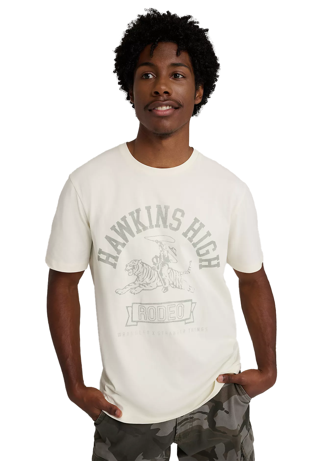 Wrangler Men's Short Sleeve T-Shirt x Stranger Things Hawkins High