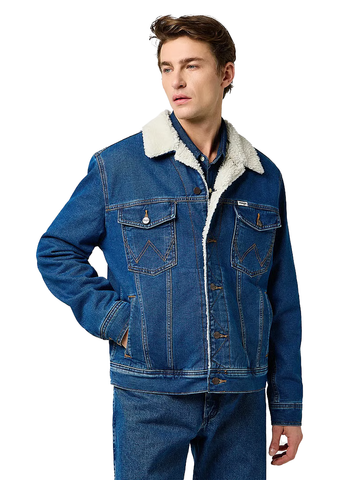 Wrangler Men's Classic Sherpa-Lined Denim Jacket