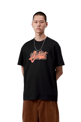 Carhartt Wip T-Shirt da uomo manica corta Boogie Night nera