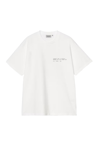 Carhartt Wip T-Shirt da uomo manica corta Feather Progress bianca