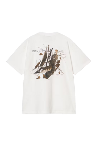 Carhartt Wip T-Shirt da uomo manica corta Feather Progress bianca