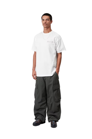 Carhartt Wip T-Shirt da uomo manica corta Feather Progress bianca