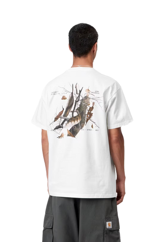 Carhartt Wip T-Shirt da uomo manica corta Feather Progress bianca