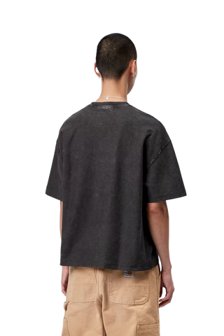 Carhartt Wip T-Shirt da uomo manica corta Lambert nera lavata