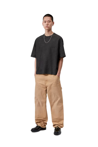 Carhartt Wip T-Shirt da uomo manica corta Lambert nera lavata