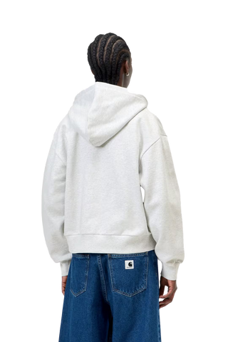 Carhartt Wip Felpa da donna con zip e cappuccio Casey grigio chiara