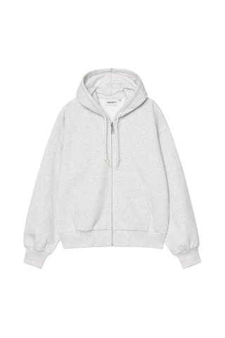 Carhartt Wip Felpa da donna con zip e cappuccio Casey grigio chiara
