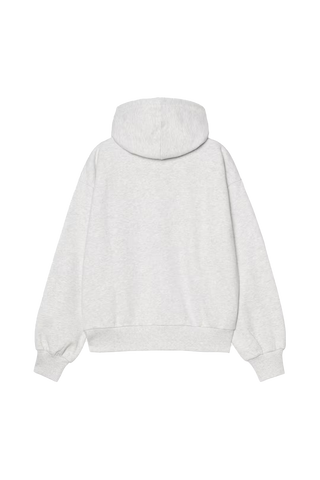 Carhartt Wip Felpa da donna con zip e cappuccio Casey grigio chiara