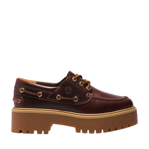 Timberland Scarpa da Barca con Plateau Stone Street da Donna in marrone