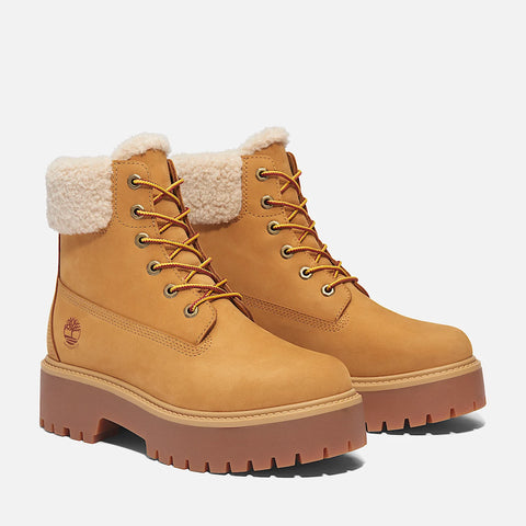 Timberland Stivale da donna Impermeabile foderato con Plateau Stone Street beige