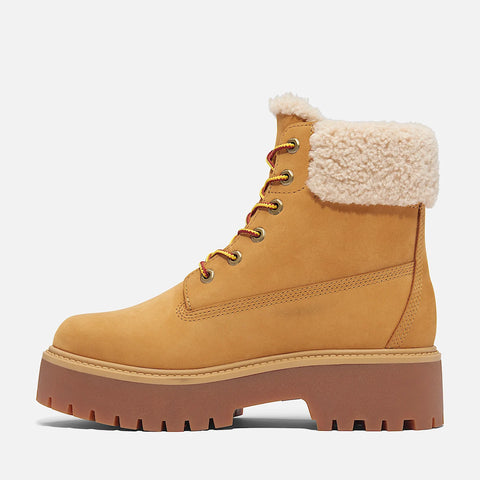 Timberland Stivale da donna Impermeabile foderato con Plateau Stone Street beige