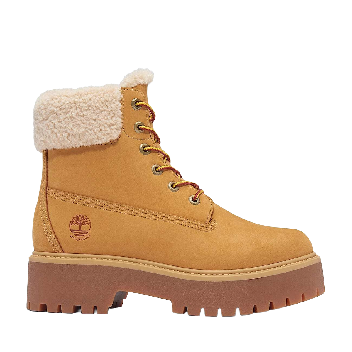 Timberland Stivale da donna Impermeabile foderato con Plateau Stone Street beige