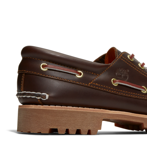 Timberland Scarpa da barca da uomo Authentic 3-Eye Lug Handsewn